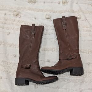 Cole HaBrown Leather Knee-High Boots